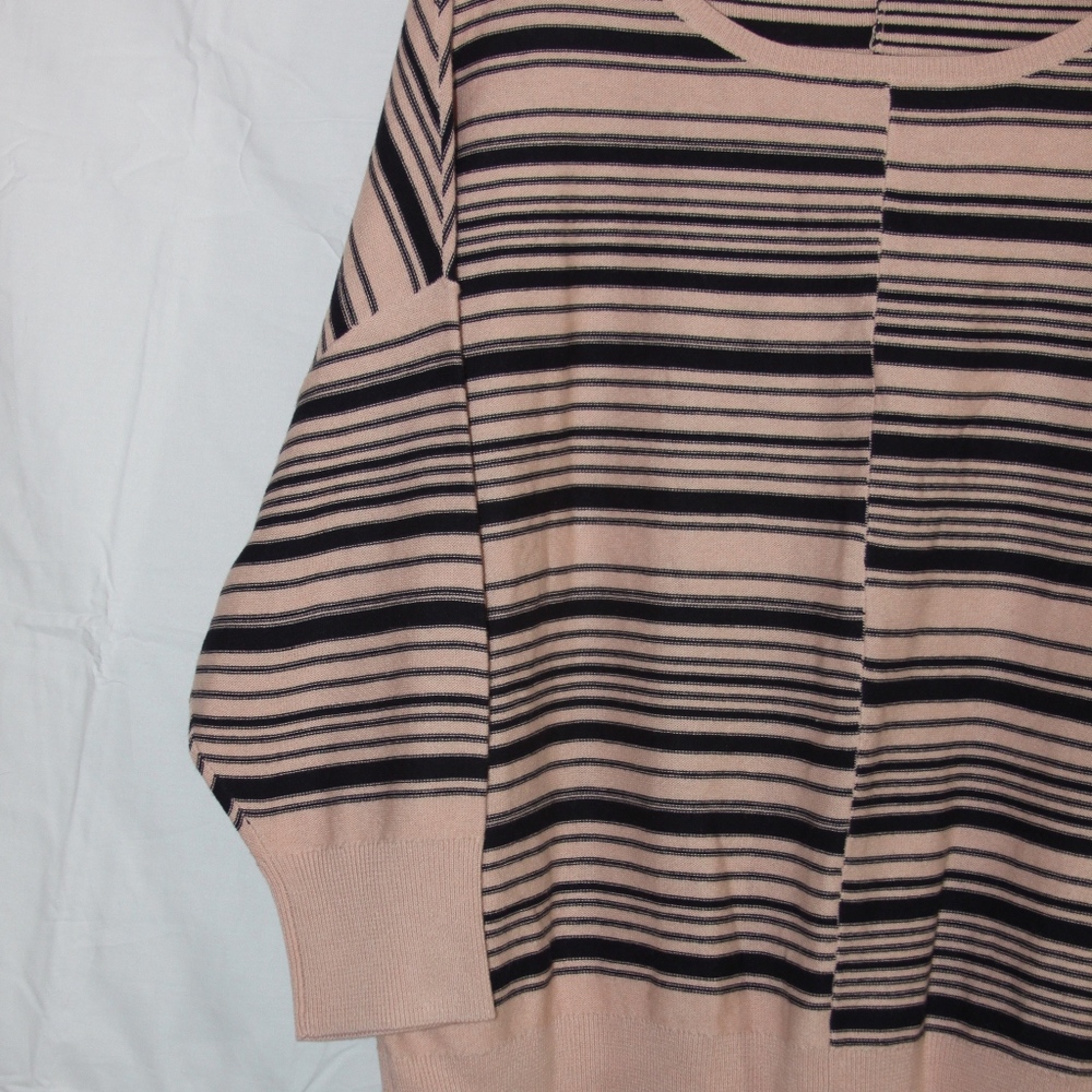 NEW Sejour Striped Long Sleeve Sweater - Picture 3 of 4